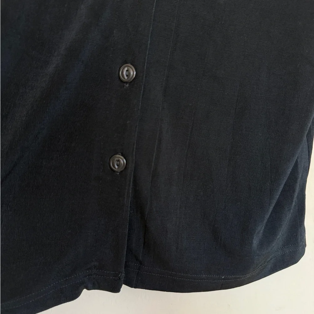 French laundry Black V-Neck Cardigan Travel Wrinkle Free Small